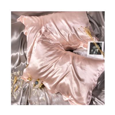 China Anti-Static Hot Selling Custom Made Satin Pillow Case Amazon Silky Pillow Case Cover Treatment Case for sale