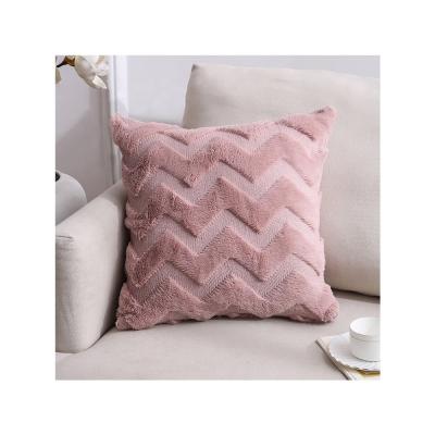 China 2021 Nordic anti-static plush pillow case cushion double-sided plush sofa pillow cover for sale