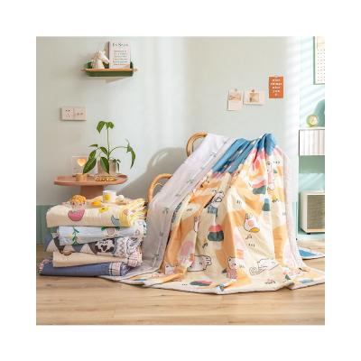 China 2021 anti-static hot sale cotton comforter four-piece air conditioning comforter printed children quilt set for sale