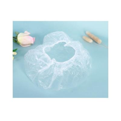 China Hair Salon Hotel Bathroom Waterproof Viable Single Products Bath Elastic Disposable Shower Cap for sale