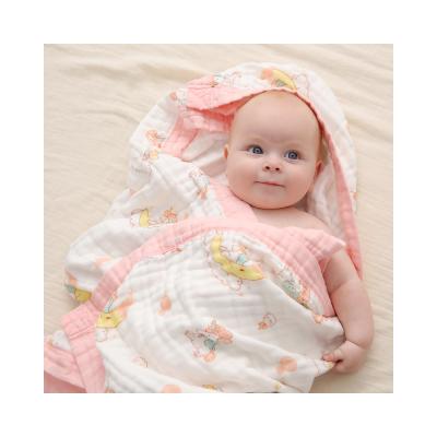 China Air Conditioning Baby Nap Blanket Anti-static High Quality Cotton Newborn Blanket Wrap Muslin To Wrap Blankets for sale