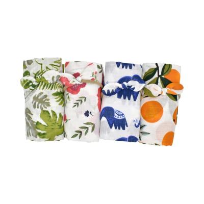 China Anti-static High Quality Personality Printed Fabric Baby Wraps Covers Newborn Organic Muslin Wraps for sale