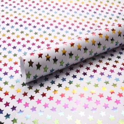 China Wholesale 50*70cm 80g Art Paper Gold Stamping Custom Gift Wrapping Moisture Proof Paper Hot Sale Manufacturer SY for sale