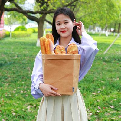 China SY Wholesale Recyclable Not Rotten After Washing Storage Planting White Rose Brown Kraft Paper Bag for sale