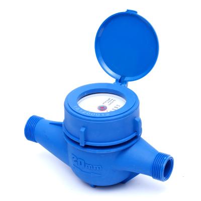 China Wholesale Standard 20mm Multi-jet Indonesia Precision Dry Dial Nylon Plastic Water Meter LXSG-20P for sale