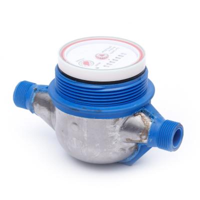 China Nylon with iron plate SNI standard multi-jet dry digital nylon plastic mechanical cold pulse outlet water flow meter with iron plate for sale