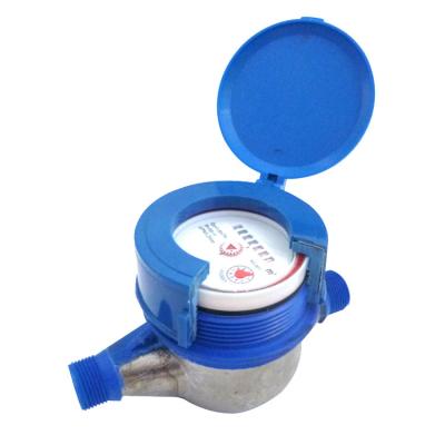 China Nylon with iron plate SNI standard multi-jet dry digital nylon plastic mechanical cold pulse outlet water flow meter with iron plate for sale