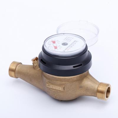 China ISO 4064 Brass Class B 15mm 15mm Portable Small Multi-Jet Precision Brass Electronic Compound Water Flow Meter for sale