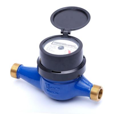 China Brass widely used in Indonesia ISO 4064 class B external adjuster multi-jet dry dial water meter for sale