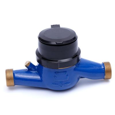 China Honduran ISO 4064 Class B 20mm Brass External Adjuster Multi-Jet Dry Dial Water Meter for sale