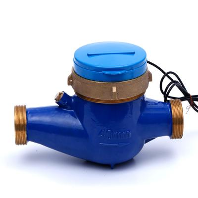 China Ningbo Water Meter Sri Lanka ISO4064 Class B Remote Control Pulse Multijet Brass 40mm Dry Cold Water Meter With External Adjuster for sale