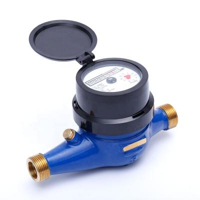 China Brass widely used in Turkey ISO 4064 class B copper multi-jet dry-dial type cold water meter with external adjuster for sale