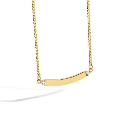 China Eico TRENDY Little Gold Plated Minimalist Necklaces Trendy Personalized Pendant Necklace Jewelry for sale