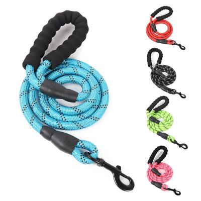 China Padded Pet Supplies 1.5M Pet Dog Leash Nylon Reflective Strong Dog Rope Pet Leash Night Rope for sale