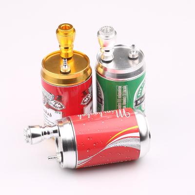 China Coke Bottle Shape Pipe Coke Bottle Shape Tobacco Pipe Canned Aluminum Alloy Weed Pipe Hookah Detachable Smoking Pipe for sale