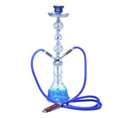 China Large Hookah Set Double Hose Glass Hookah Set Ceramic Shisha Pipe Bowl Hookah Shisha Hookah Accessories Birthday Gift Shipping for sale