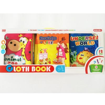 중국 Cloth Toys Cartoon Early Childhood Education Educational Cloth Book For Baby 판매용