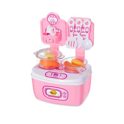 China Plastic Cheap Price Kindergarten Cooking Set Food Toys Kids Kitchen Set For Children for sale