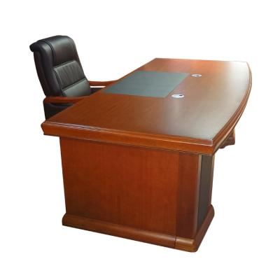 China Senmei Elegant Design and Stable Large Size Office Furniture President Working Wooden Desk Luxury Chair Executive Table for sale