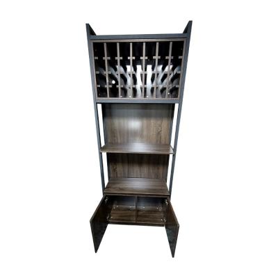 China Hot Selling Storage 80x40x200cm Wooden Metal Showcase Storage Cabinet For Wine for sale