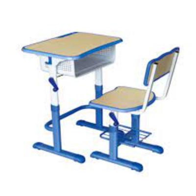 China Modern School Furniture Student Desk And Adjustable Chair Plastic Unique Series for sale