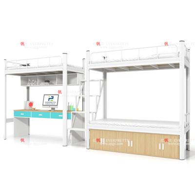 China Modern Apartment Furniture Loft Bed With Computer Desk for sale