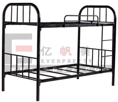 China Modern Strong Double Decker Bed Metal Design Dormitory Furniture Student Used Bunk Bed for sale