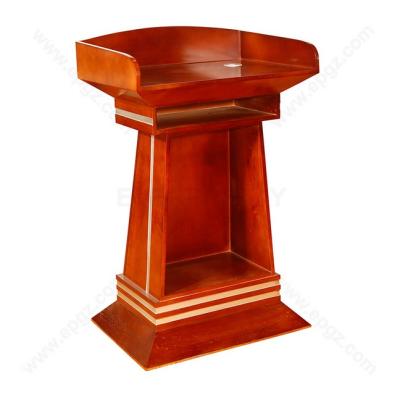 China Nice Customized Classic High Quality Looking Modern Wooden Church Lectern Designs For Lobby And Public Area for sale