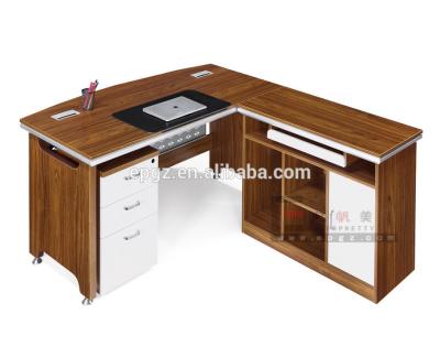 China comfortable & sustainable & Strong Hot Sale Classic Office Manager Desk Executive Table With Side Cabinet for sale