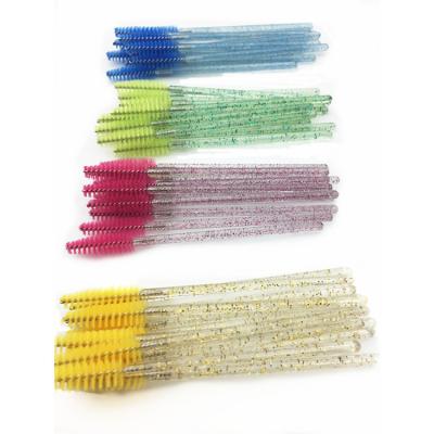 China For Commercial Disposable Plastic Eyelash Brush Cleaner 2 Sided Eyelash Extension Supplies Brushes for sale