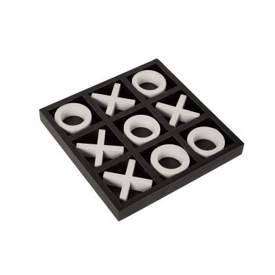 China OEM Wooden Classic Tic Tac Toe Naughts and Cross Family Games Gifts Home Decor for sale