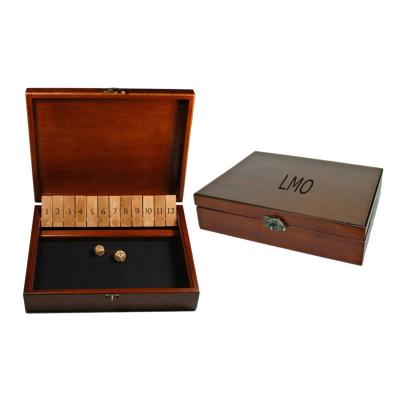 China Eco-Freindly OEM WOODEN GAME Games Custom Engraved Wooden Closed Box Game With Lid for sale