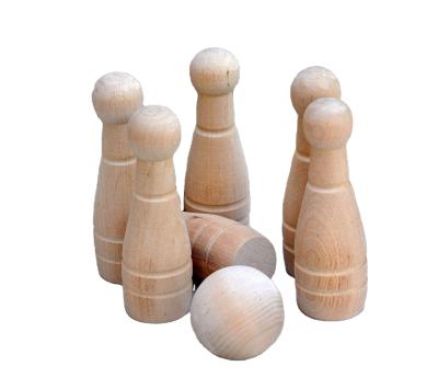 China (10 lbs) Wooden Bowling Ball Set Bowling Lawn OEM 40-49kg Indoor & Outdoor Game Fun For Toddlers, Children, Adults 10 Wooden Bollards, for sale