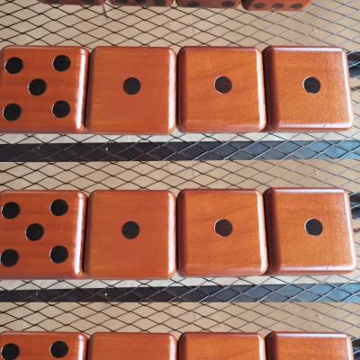 China Wooden Dice Wooden Game Set Throwing Yard Lawn Game Toy Custom 6 Sided Large for sale