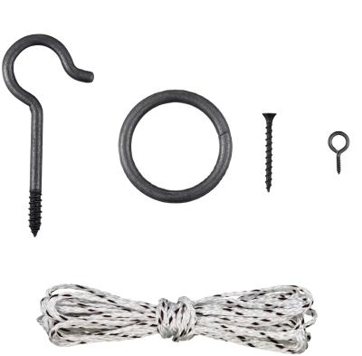 China Wooden Hook and Ring Swing DIY Kit Stainless Steel Hardware and Nylon String Ring Toss Game Indoor Outdoor for endless hours of fun for sale