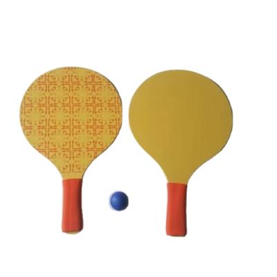 China Plastic Wooden Raquet Ball Set Paddle Game Ball Paddle Set-Solid Color-OEM Package( for sale