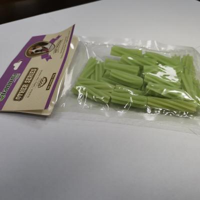 China Sustainable Healthy Pet Treats Factory Customized High Quality Dental Spinach Stick for sale