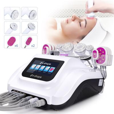 China Hot Sale Weight Loss 6 in 1 Cavitation Machine s Shape Body Cavitation Ultrasonic Liposuction Slimming Machine for sale