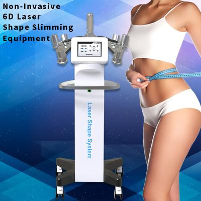 China Beauty Salon Use Equipment Skin Tightening Fat Reduce Wavelength 532nm Green Light 6D Lipo Body Shaping Laser Slim Machine For Weight Loss for sale