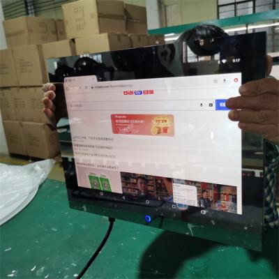 China 15 Inch Screen Smart Mirror Bright Android Touch Screen In Bath Mirror Smart Mirror Vanity for sale