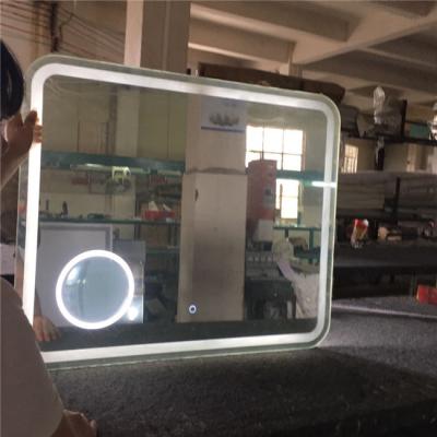 China Magnifying Bathroom Magnifying Lighted Mirror LED Bath Mirror With Lights Customized Design for sale