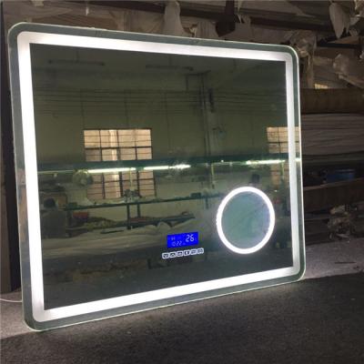 China High End Magnifying Custom Decorative Mirror With Blue Tooth And Speaker Bathroom Vanity Mirror For Shower for sale