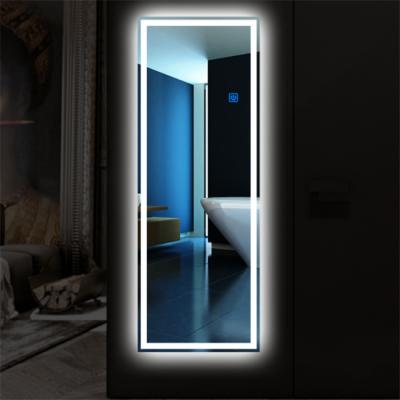 China Hot Selling Backit Illuminated Touch Switch Full Body Mirror Illuminated Dressing Mirror Full Body Dressing Table Mirror for sale