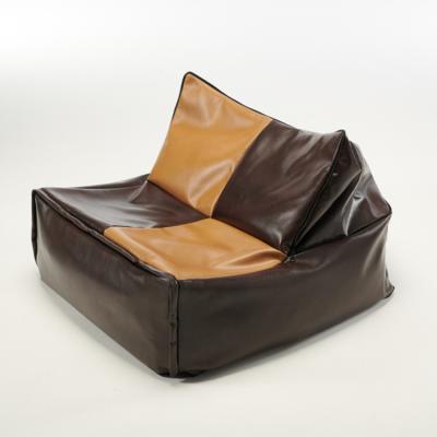 China Memory Cotton Bean Bag Sitting Lying Large Bean Bag Chairs For Adult Foldable Soft Leather Bean Bag Chair for sale