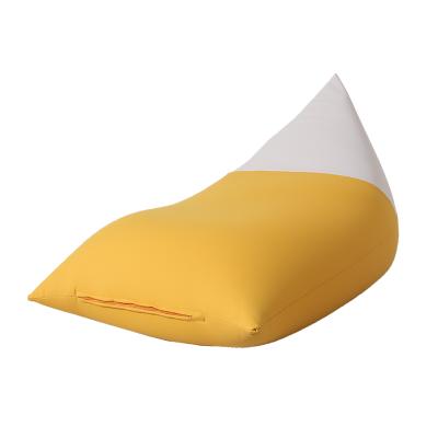 China Wholesale Adjustable Memory Foam Filling Gray Bean Bag Bean Bag Chair Cover (Other) Triangle Bean Bag Chair for sale