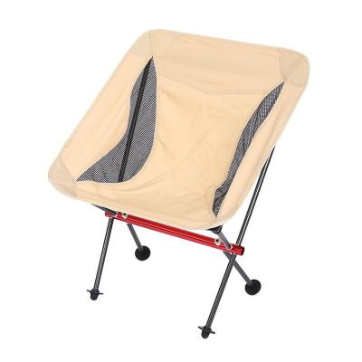 China Breathable Lightweight Outdoor Folding Chair Portable Moon Chair Fishing Camping Seat Sofa Chair for sale