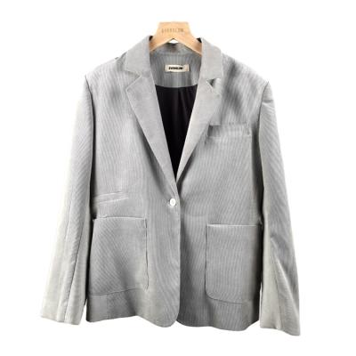 China Breathable EVERGLOW-Chemical fiber and has good shape flat collar side suit pocket a button in middle fitting cuffs ladies' coat suit for sale