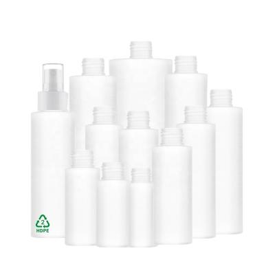 China Hand care | Face care | Skin care | Body Care 500ml HDPE | PE Soft Touch Round Shape Plastic Empty Bottle With PE Pump And Small Cap Sprayer (JN1-PE Series) for sale