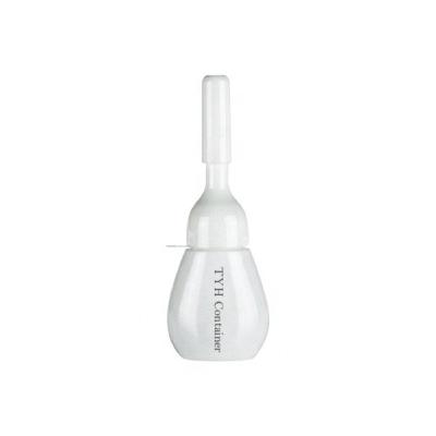 China 10ml Cosmetic LDPE Tight Empty Round Oval Soft Touch Ampoule Dropper Serum Bottle White PP Plastic Screw On Spout Cap Lid (HO10) for sale