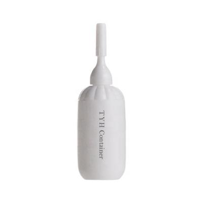 China 30ml LDPE Cosmetic White Colorful Plastic Empty Pumpkin Form Tight Ampoule Dropper Serum Bottle PP Screw On Spout Cap Lid (HB30) for sale